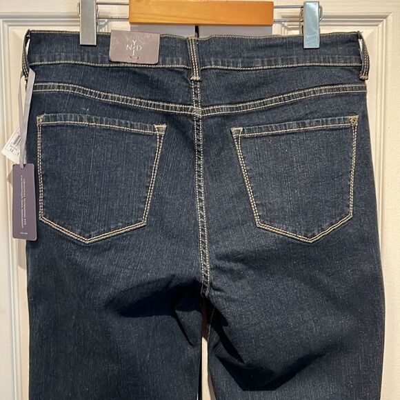 NYDJ Dark Wash High Rise Straight Leg Jeans Size 12 NWT‎ - Picture 7 of 13